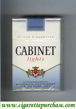 Cabinet Lights cigarettes